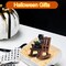 Halloween Figurines Ghost Reading Book Grim Reaper(Black Grim Reaper-reading)